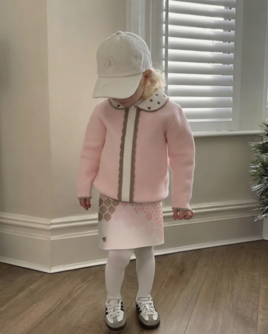 Honeycomb Mjuk Stickad Kjol 