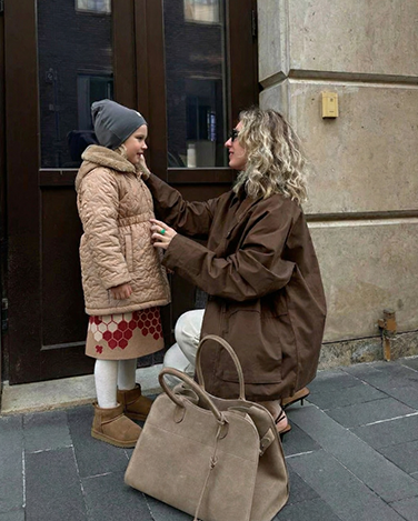 Regina Quiltat Jacka med krage i Fuskpäls