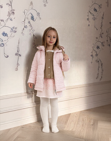 Regina Quiltat Jacka med krage i Fuskpäls