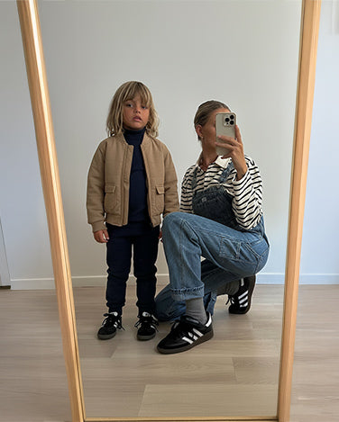 Rex Quiltad Bomberjacka i strukturerat textil