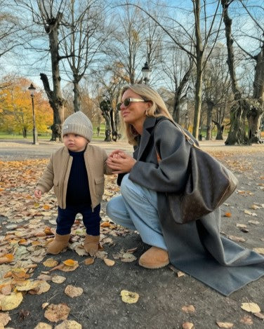 Rex Quiltad Bomberjacka i strukturerat textil