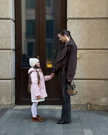 Regina Quiltat Jacka med krage i Fuskpäls