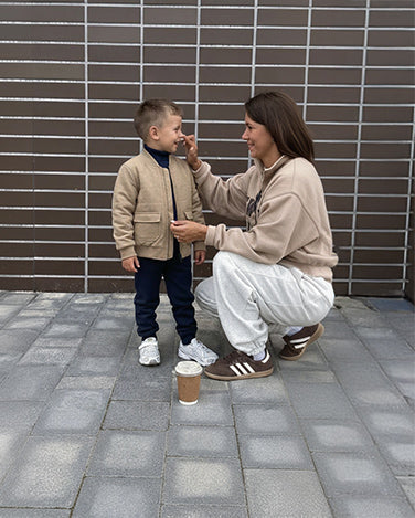 Rex Quiltad Bomberjacka i strukturerat textil