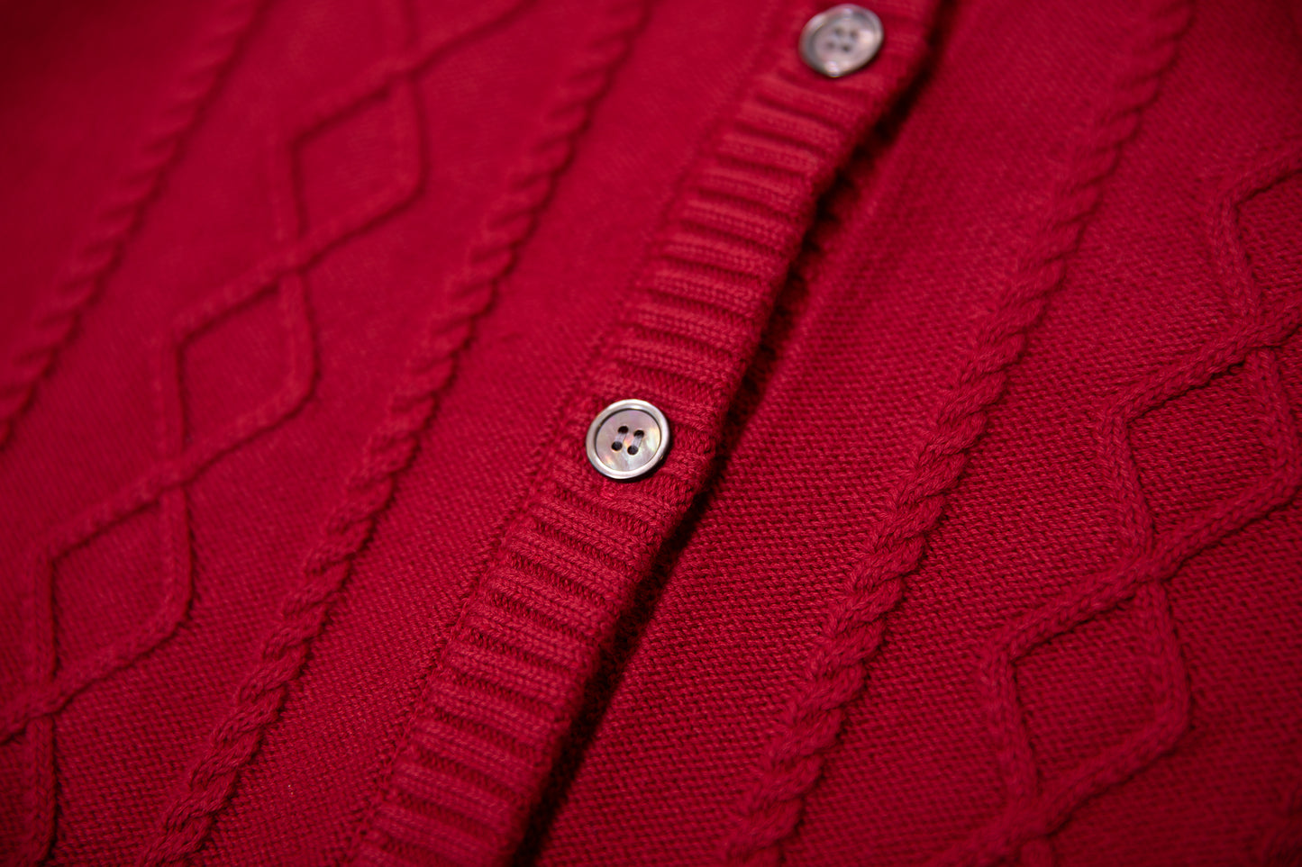 Regalia Mjuk Stickad Cable Knit Kofta