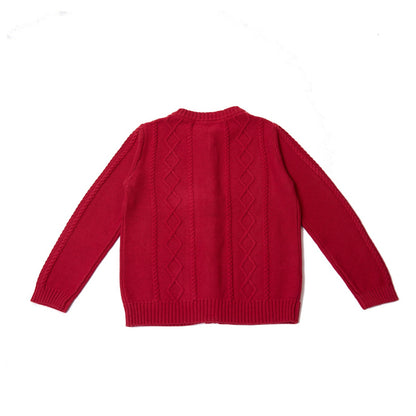 Regalia Mjuk Stickad Cable Knit Kofta
