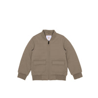 Rex Quiltad Bomberjacka i strukturerat textil