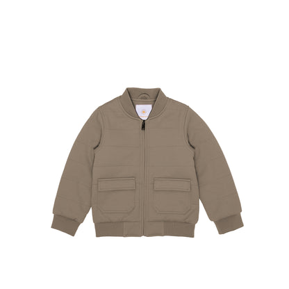 Rex Quiltad Bomberjacka i strukturerat textil