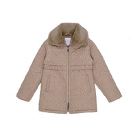 Regina Quiltat Jacka med krage i Fuskpäls