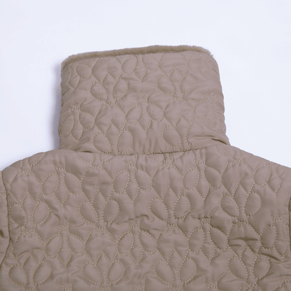 Regina Quiltat Jacka med krage i Fuskpäls