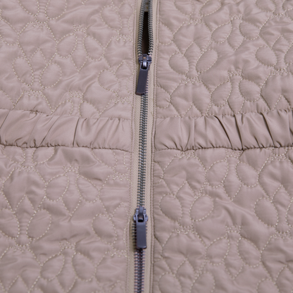 Regina Quiltat Jacka med krage i Fuskpäls