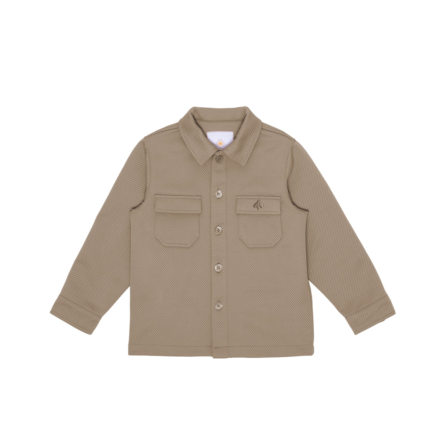 Max Strukturerad Overshirt med fickor