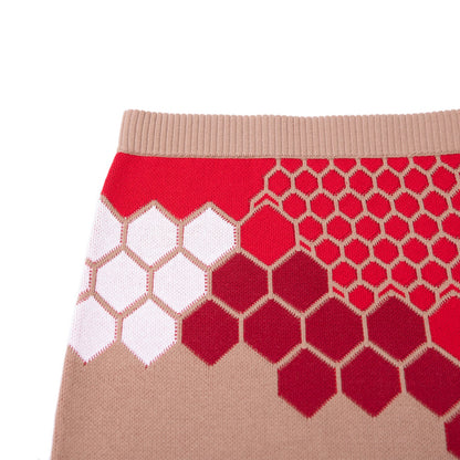 Honeycomb Soft Knitted Skirt