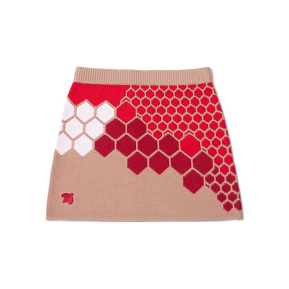 Honeycomb Soft Knitted Skirt