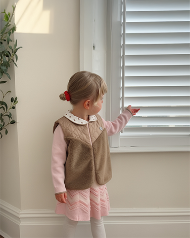 Scallop Mjuk Stickad Tröja med krage 