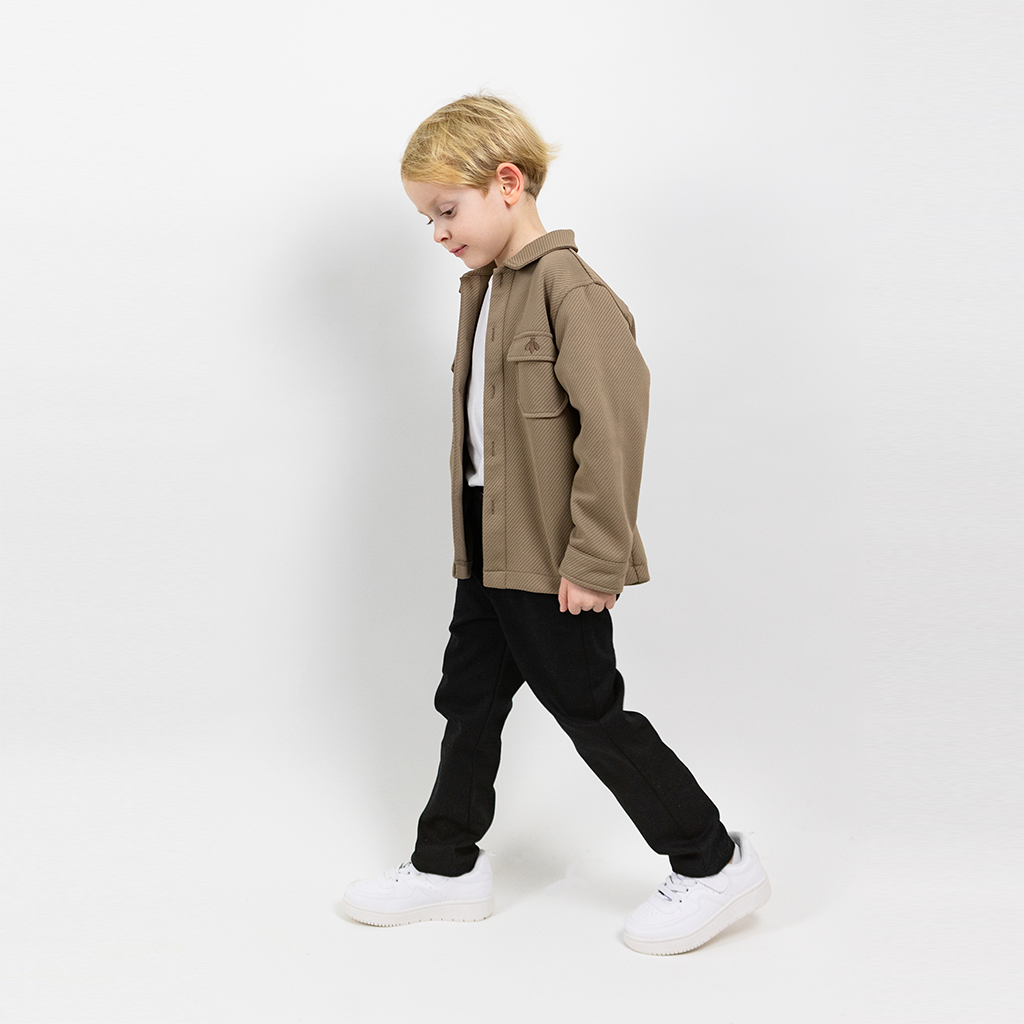 Max Strukturerad Overshirt med fickor