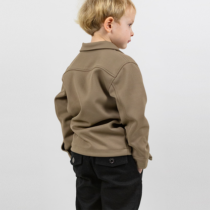 Max Strukturerad Overshirt med fickor