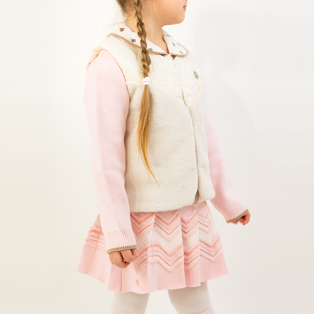 Buzz Plisserad Mjuk Stickad Kjol