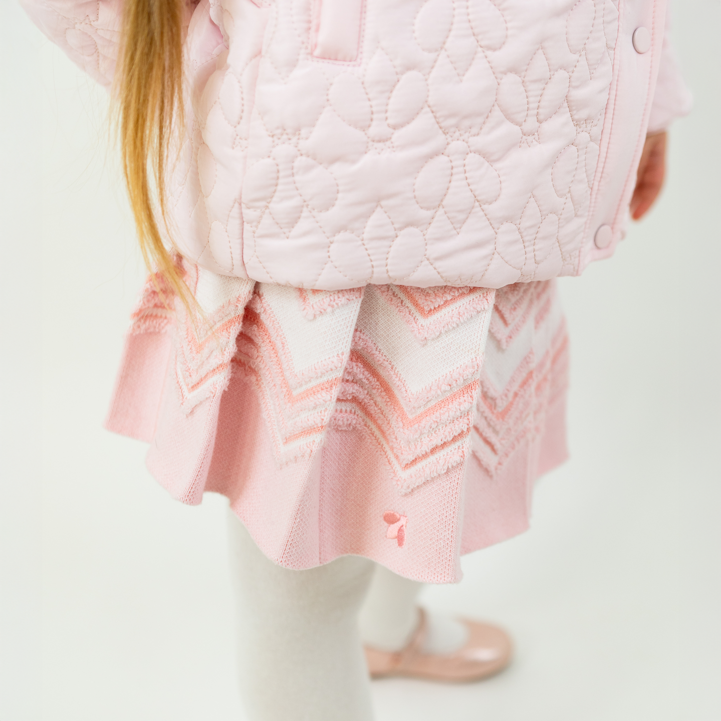 Buzz Plisserad Mjuk Stickad Kjol