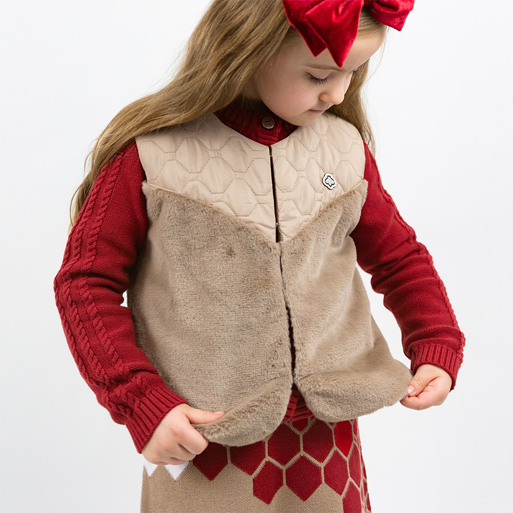 Regalia Mjuk Stickad Cable Knit Kofta