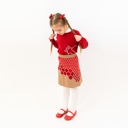 Beatrice Quiltad Jacka med avtagbar huva med Fuskpäls