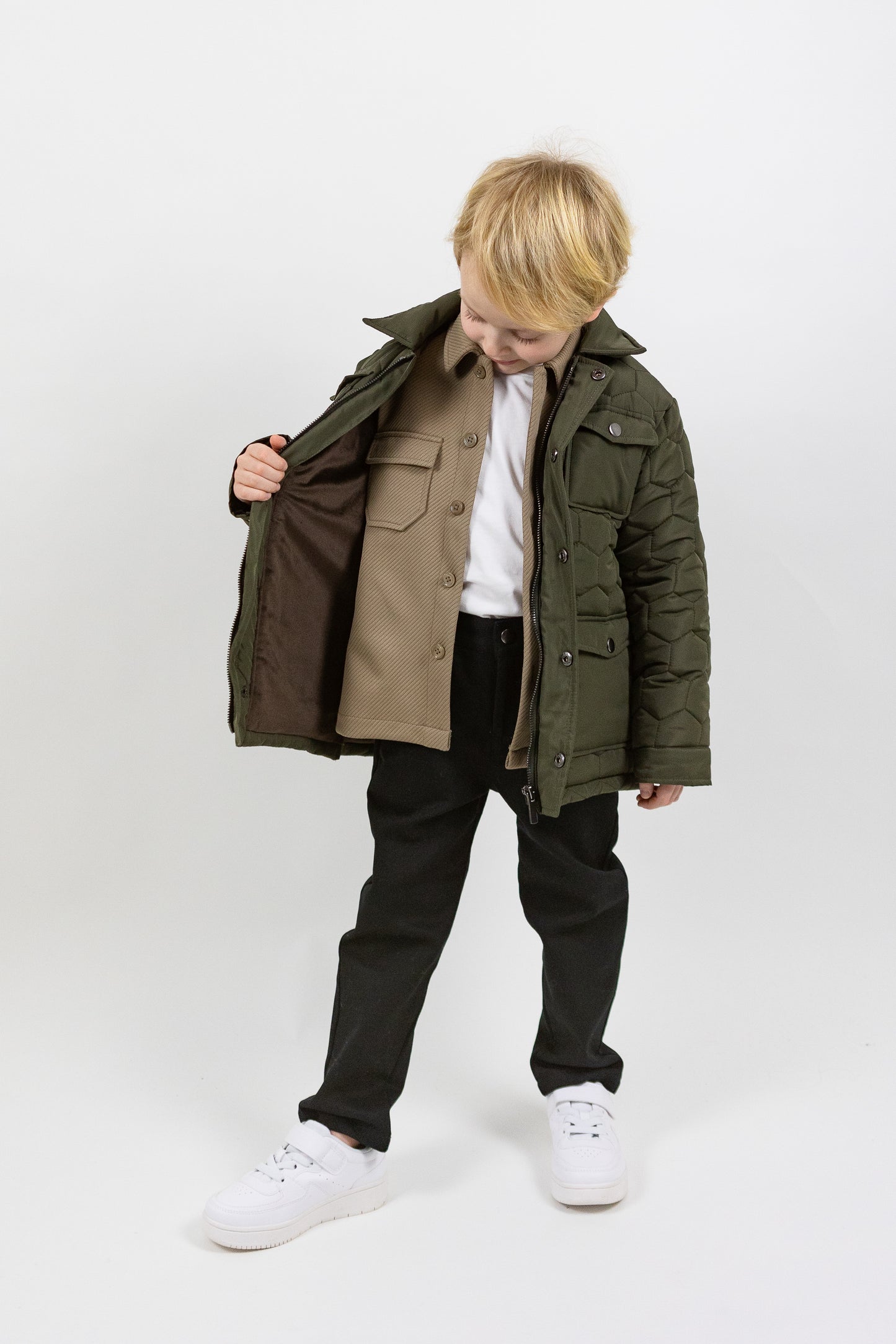 Max Strukturerad Overshirt med fickor