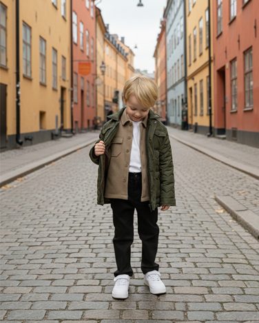 Max Strukturerad Overshirt med fickor