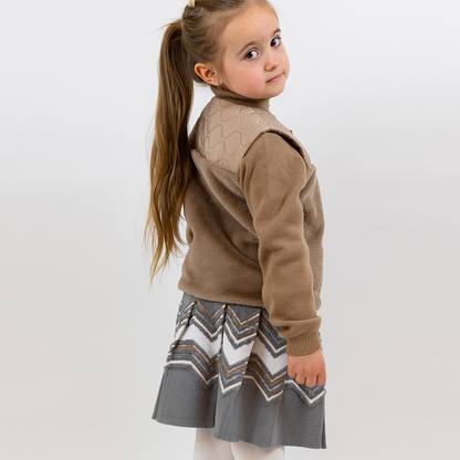 Aurea Quiltad Väst med Fuskpäls