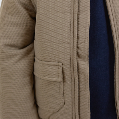 Rex Quiltad Bomberjacka i strukturerat textil