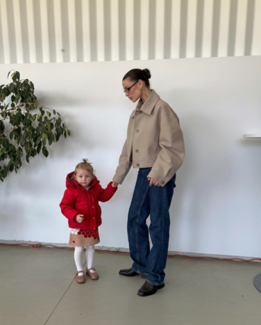 Beatrice Quiltad Jacka med avtagbar huva med Fuskpäls