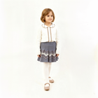 Scallop Mjuk Stickad Tröja med krage 